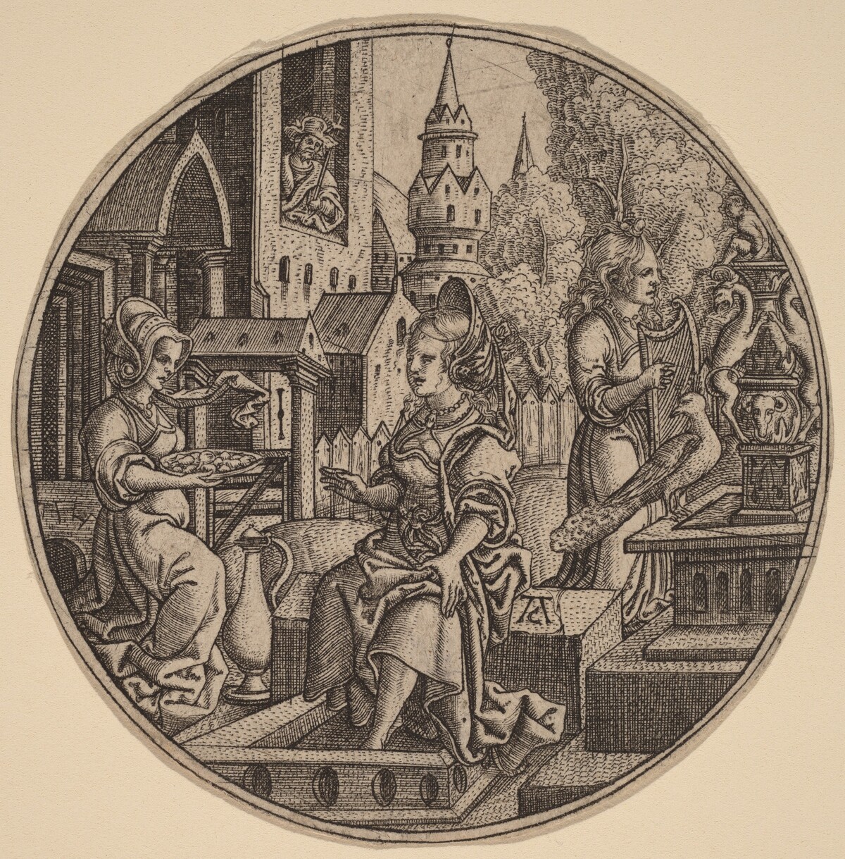 David and Bathsheba by Allaert Claesz