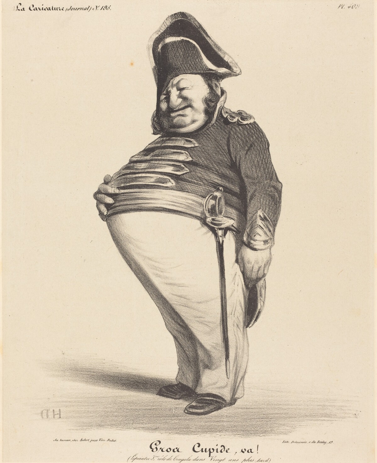 Gros Cupide, va! by Honoré Daumier