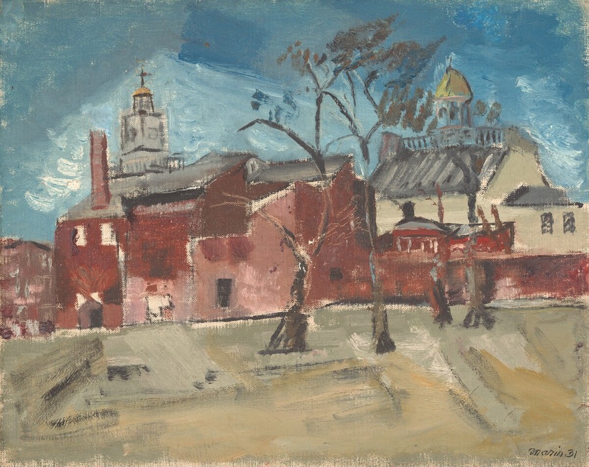 View from the Green, New Castle, Delaware by John Marin