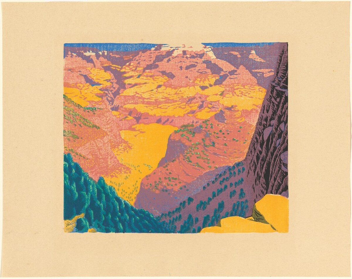 Bright Angel Trail by Gustave Baumann