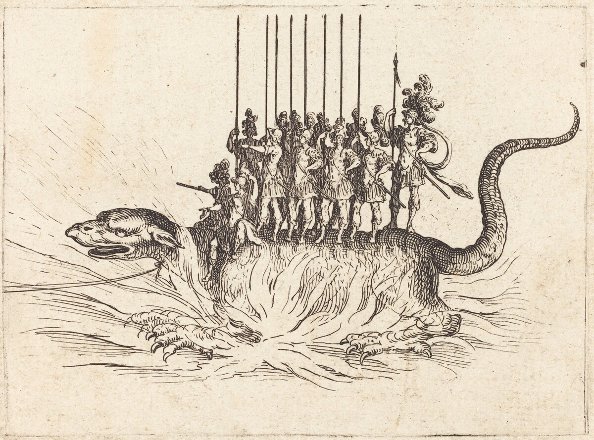 Entry of Monseigneur Henry de Lorraine, Marquis de Moy, under the Name of Pirandre by Jacques Callot