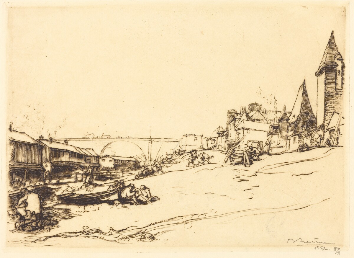 Angers - The House of the King of Poland (Angers - La maison du roi de Pologne) by Auguste Lepère