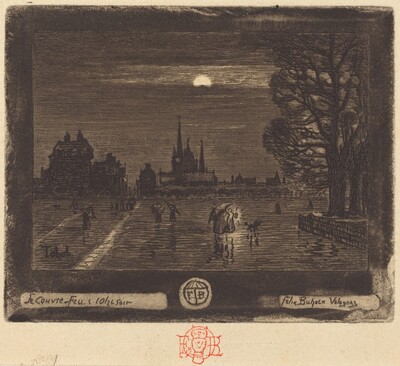 Le Couvre-Feu (The Curfew) [recto]