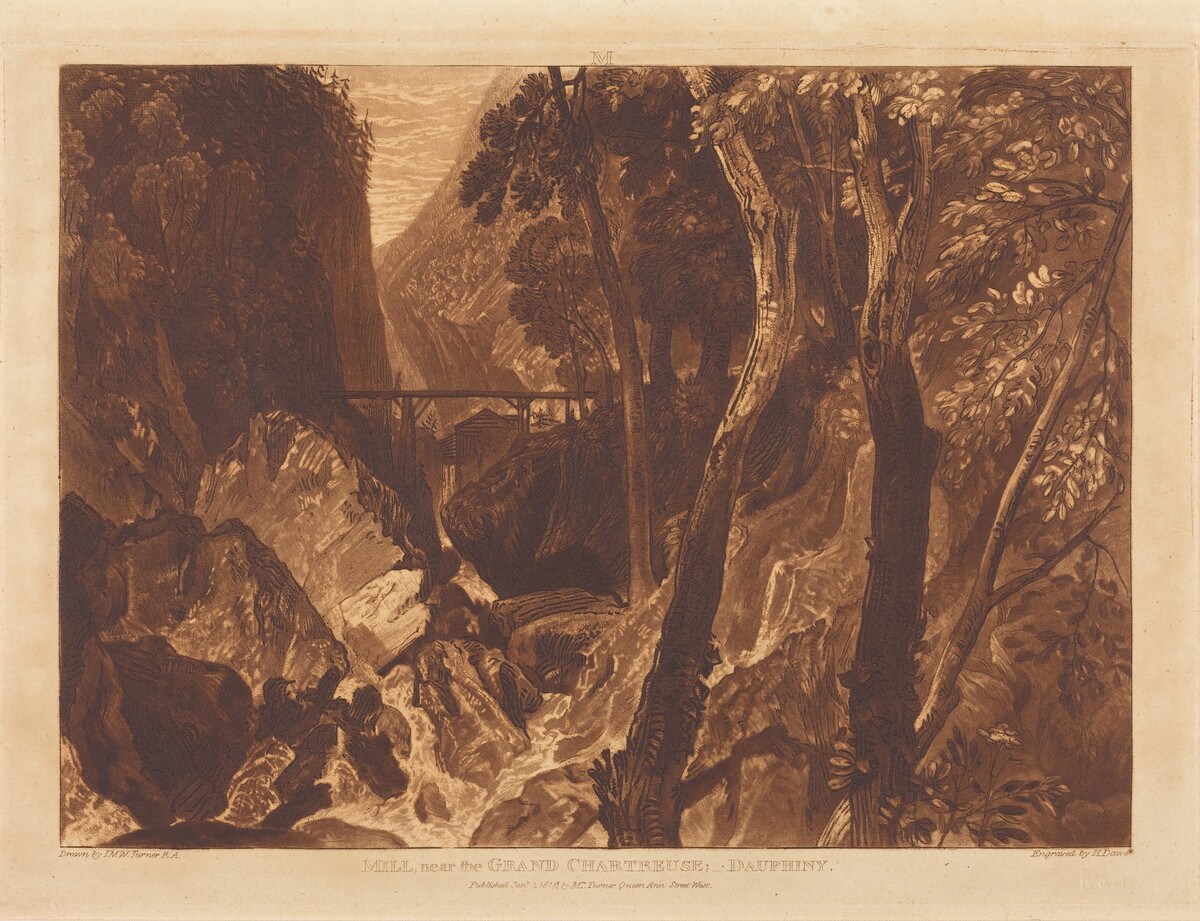 Mill near the Grand Chartreuse by Joseph Mallord William Turner and Henry Edward Dawe