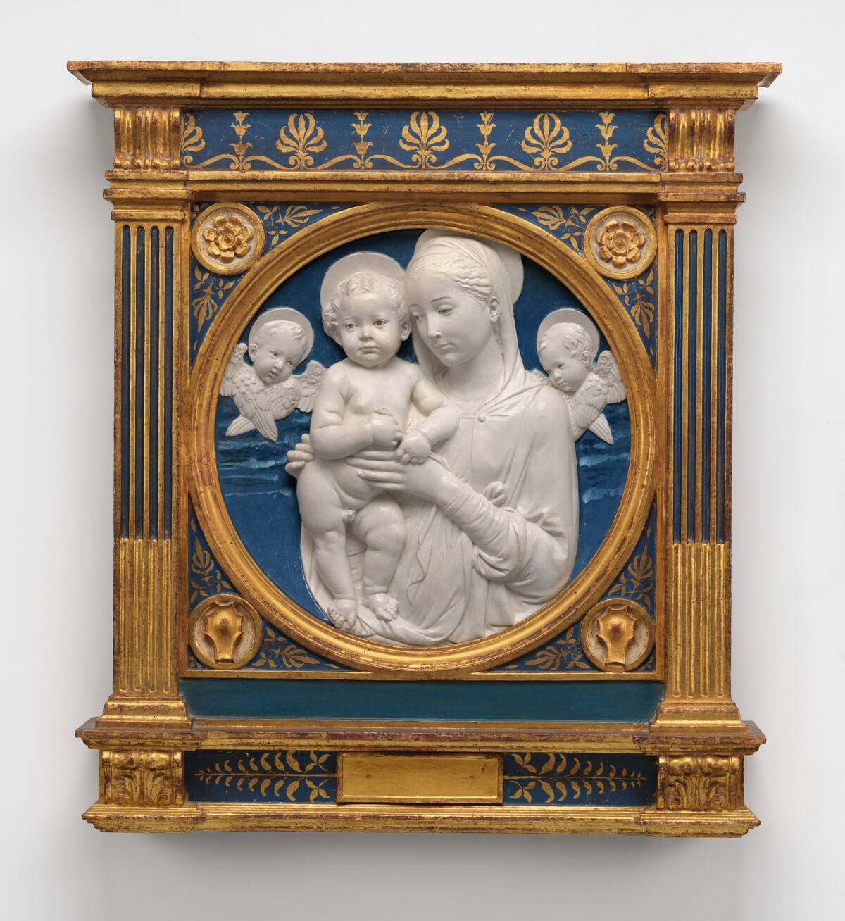 Madonna and Child with Cherubim by Andrea della Robbia