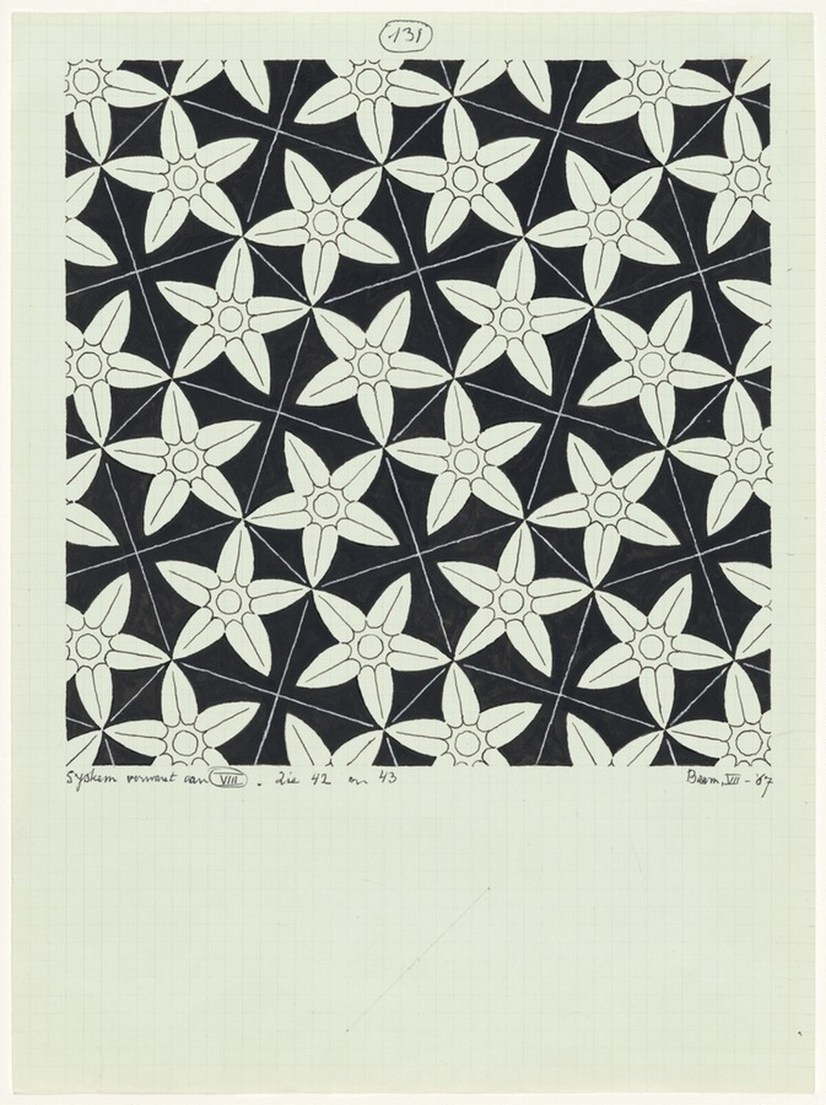 Symmetry No. 131 by M.C. Escher
