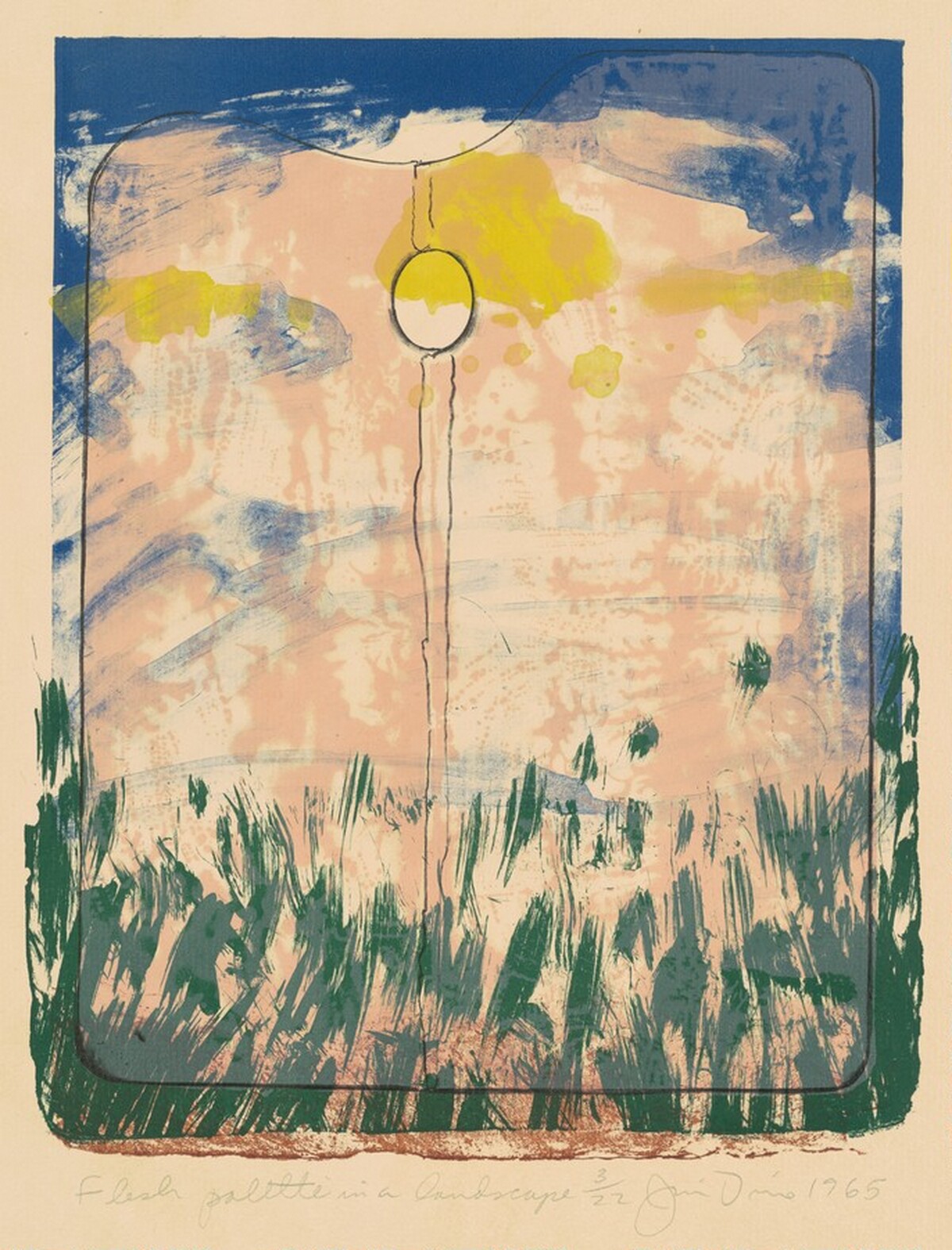 Flesh Palette in a Landscape by Jim Dine