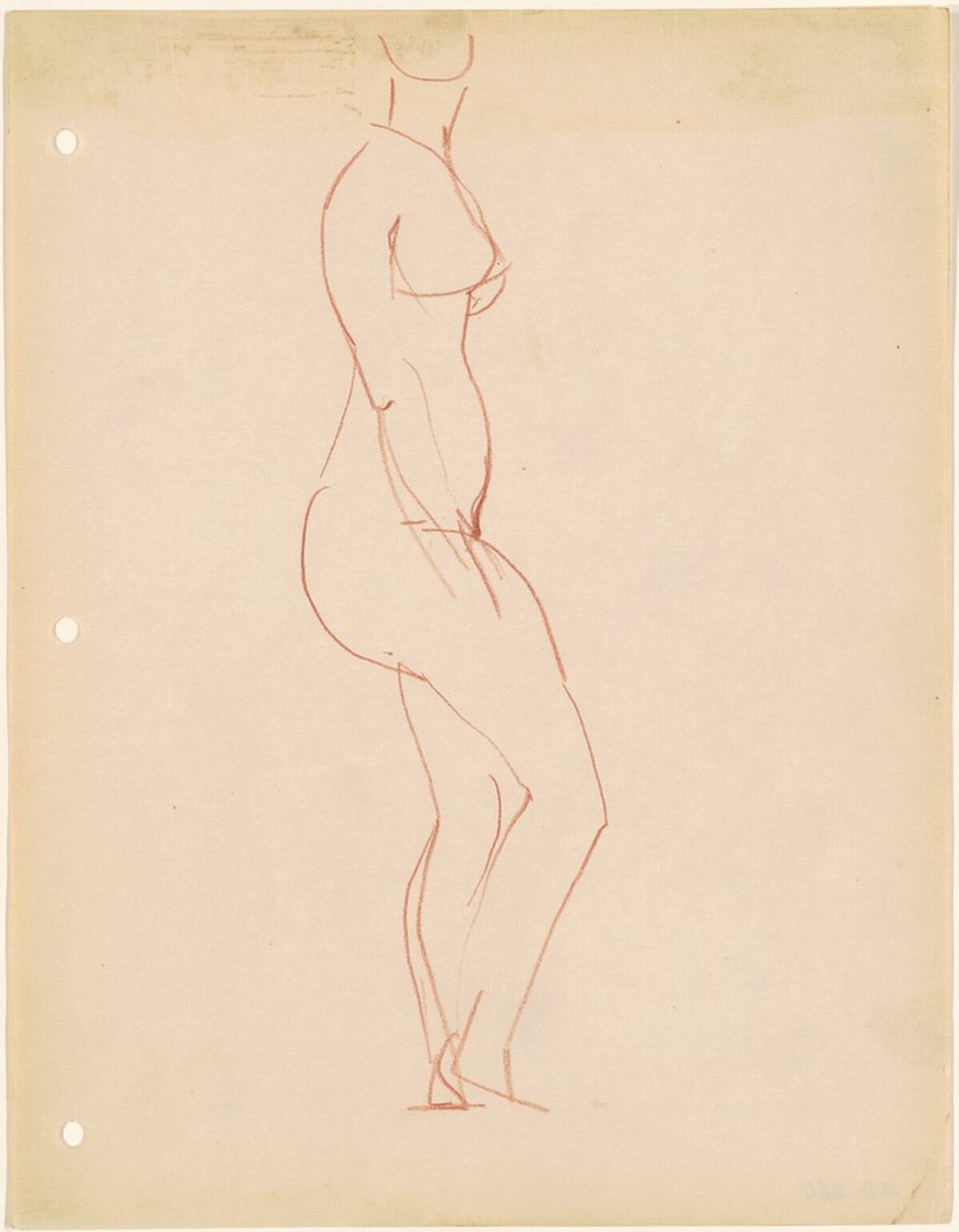 Standing Female Nude by Franz Kline