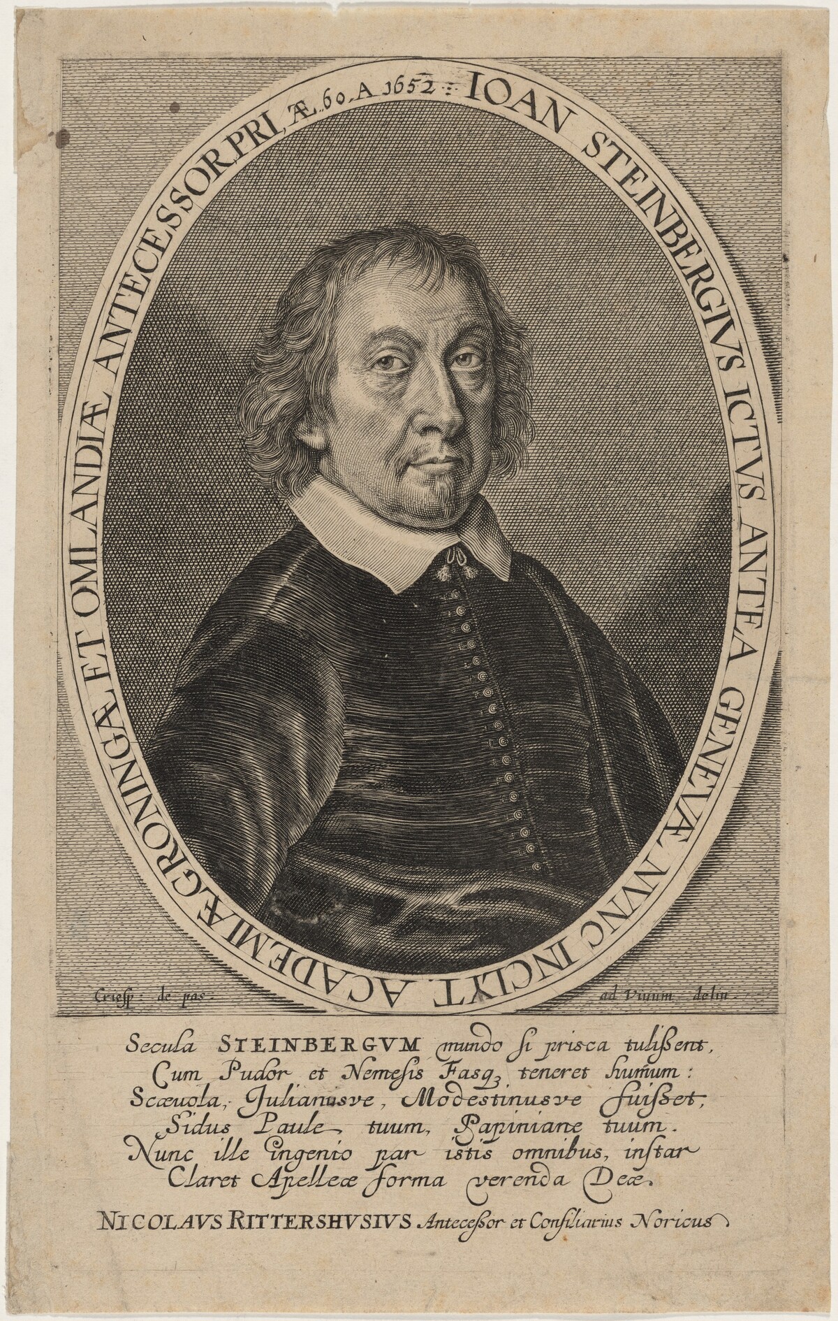Joannes Steinbergius by Crispijn de Passe II