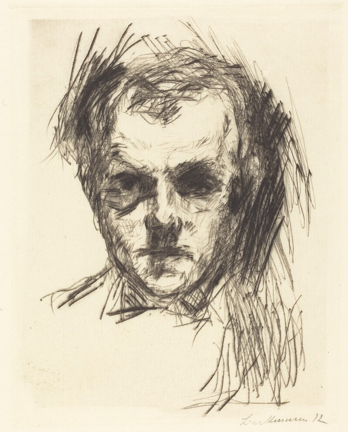 Small Self-Portrait by Max Beckmann