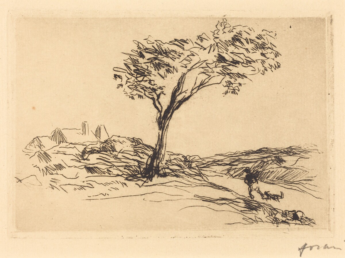 Paysage des environs de Versailles (Landscape in the Neighborhood of Versailles) by Jean-Louis Forain