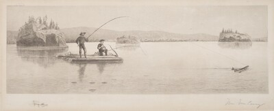 Untitled (Log Raft Fishing)