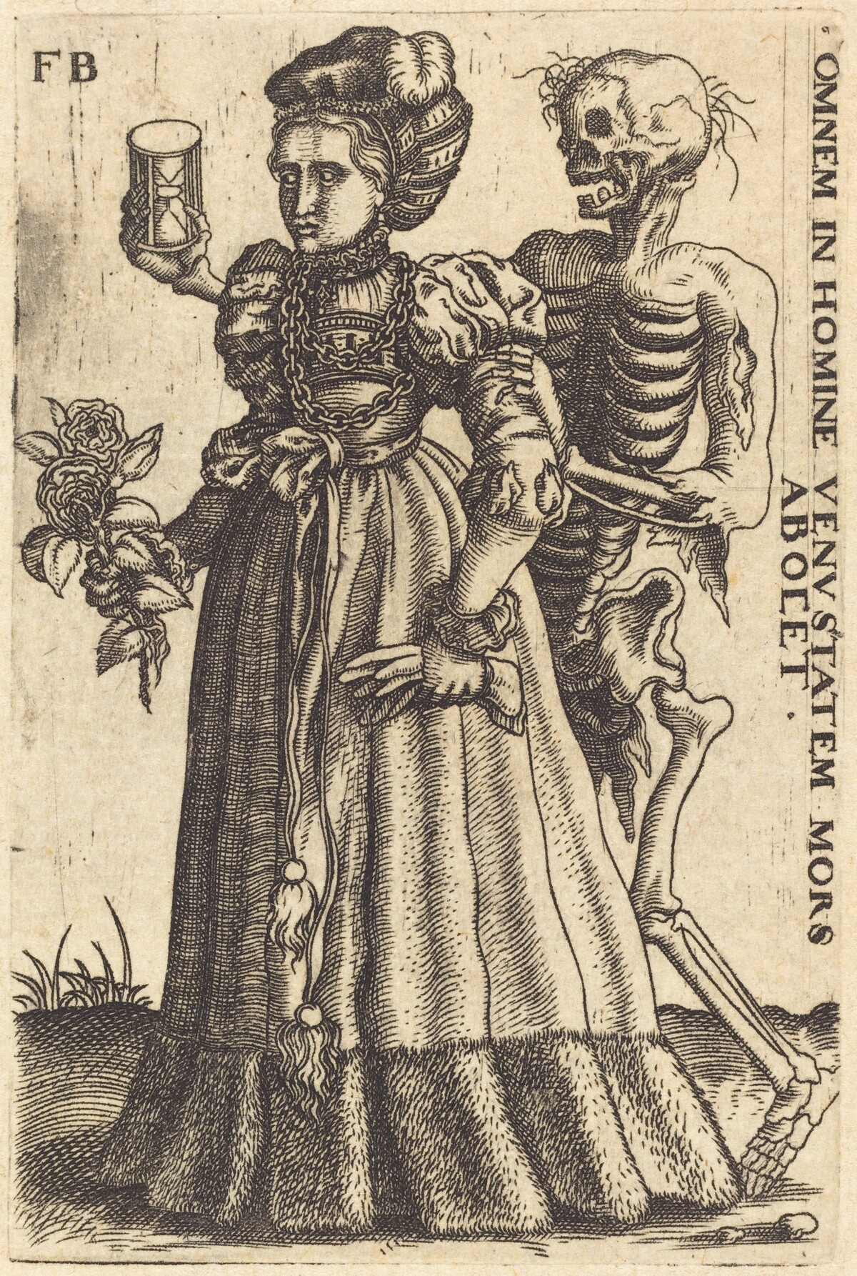 Woman and Death by Franz Brun