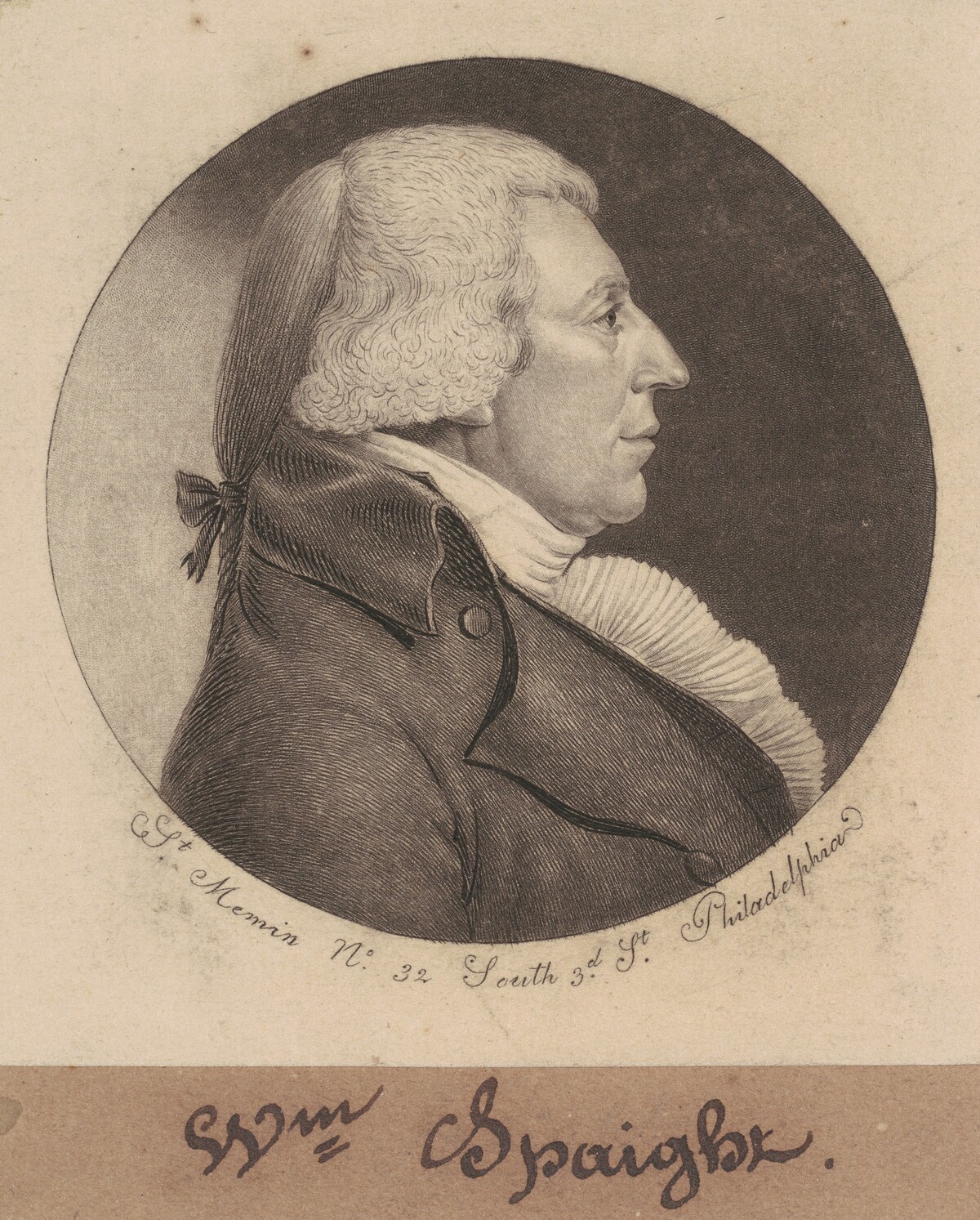 William Spaight by Charles B. J. Févret de Saint-Mémin