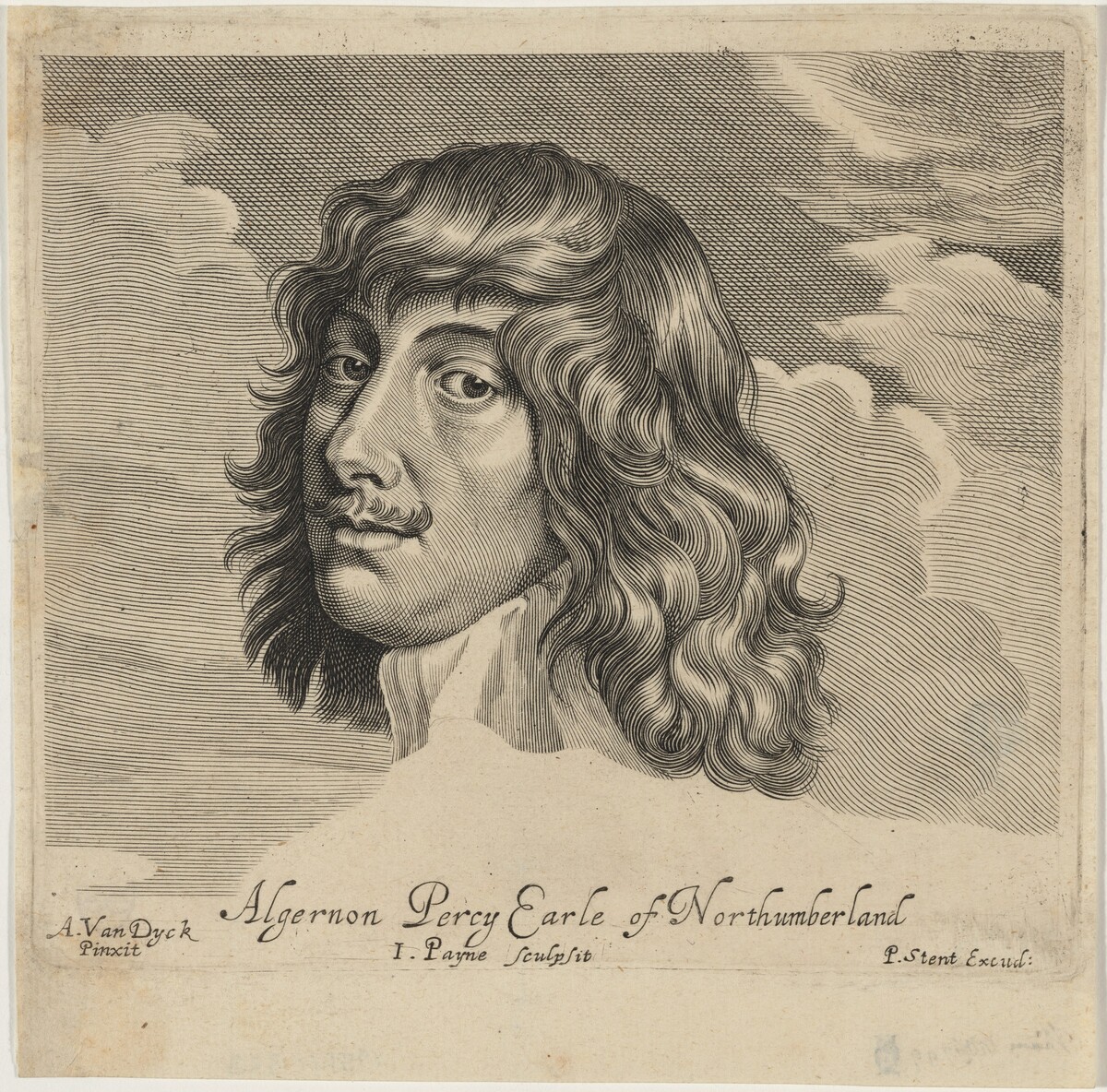 Algernon Percy, Earl of Northampton by John Payne after Sir Anthony van Dyck