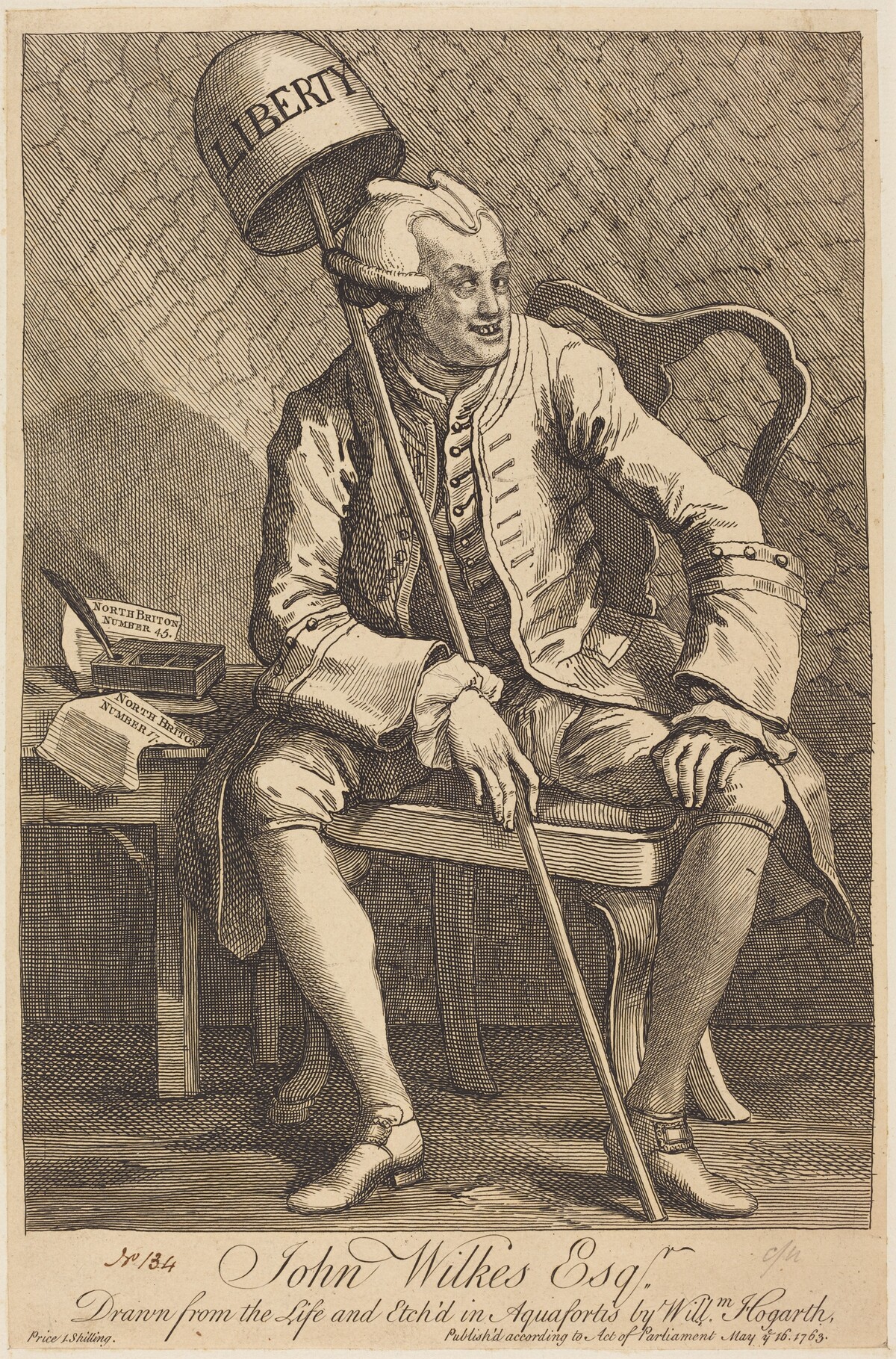 John Wilkes Esq. by William Hogarth