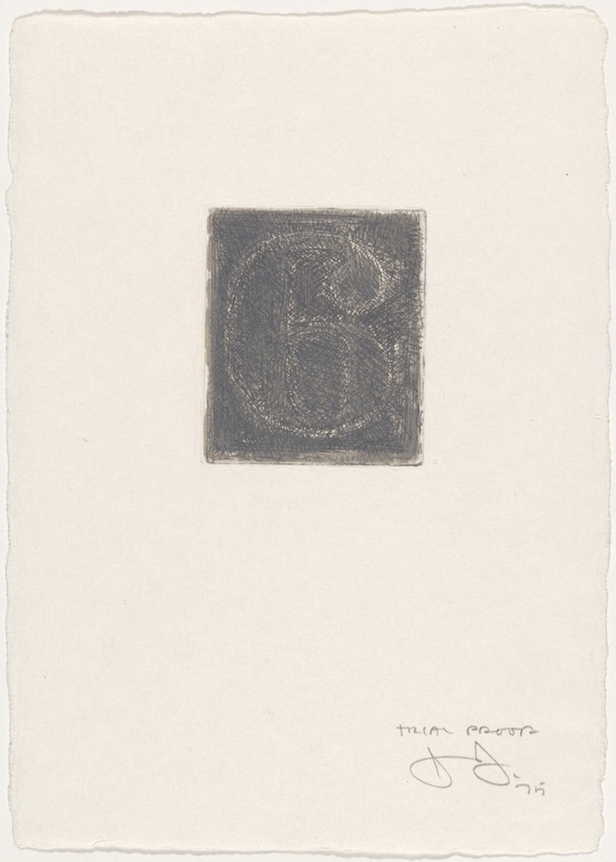 6 [trial proof] by Jasper Johns