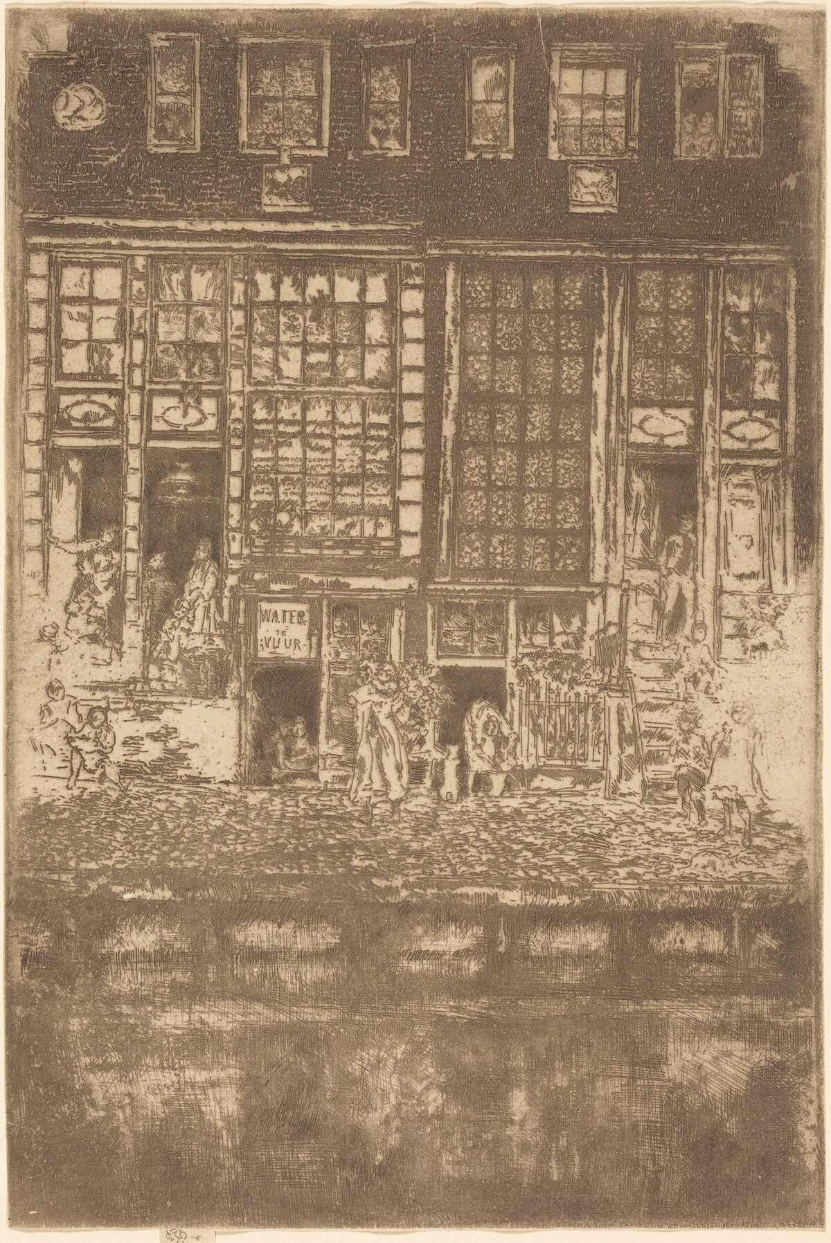 The Embroidered Curtain by James McNeill Whistler