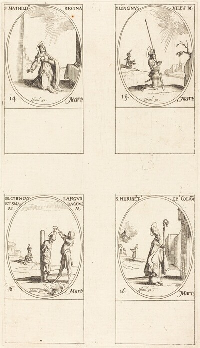 St. Matilda; St. Longinus; St. Cyriacus; St. Heribert