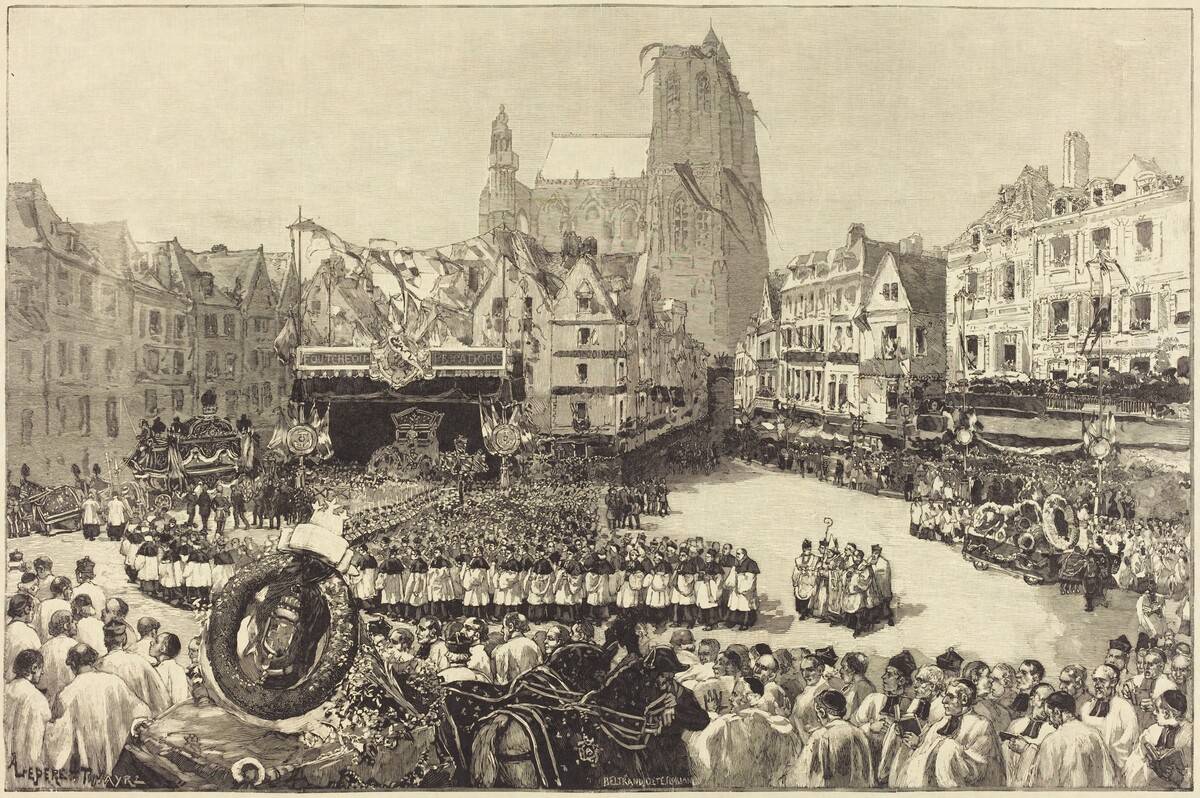 Les Funérailles de L'Amiral Courbet by Auguste Lepère and Louis Tinayre