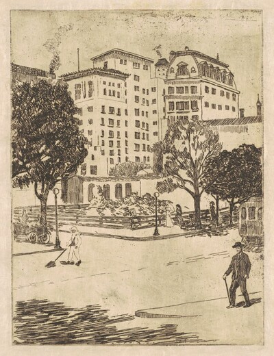 Trolley Line on Wisconsin Avenue