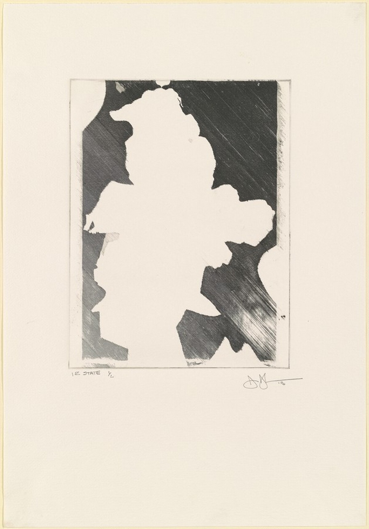 Green Angel [state proof of 1st state] by Jasper Johns