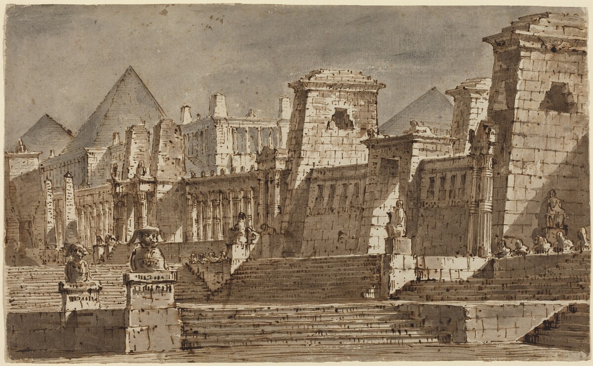 An Egyptian Stage Design by Pietro Gonzaga