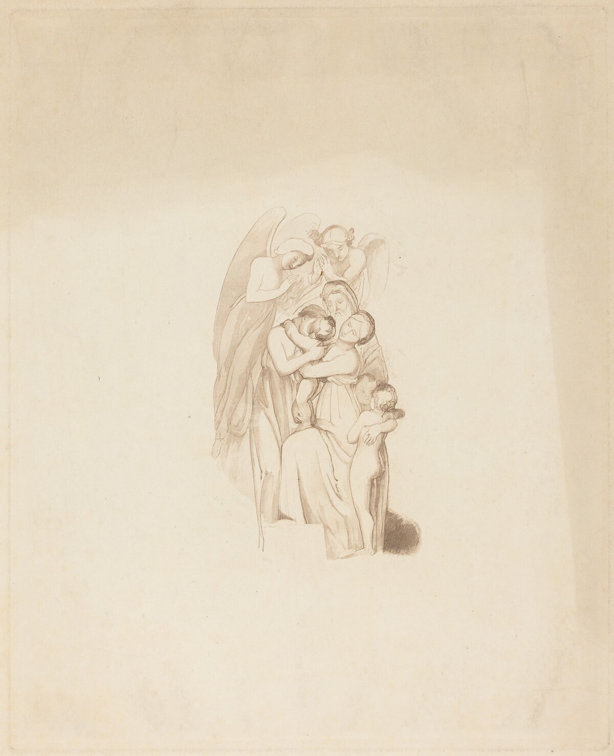 Holy Family? with Angels by British 19th Century
