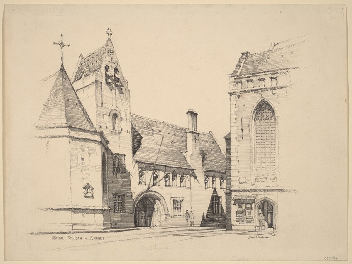 Hôpital Saint Jean, Bruges by Samuel Chamberlain