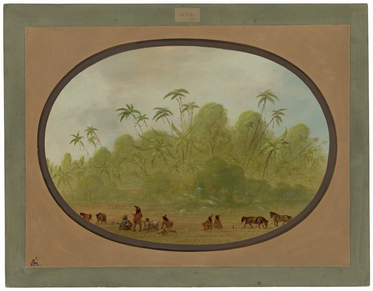 Halting to Make a Sketch by George Catlin