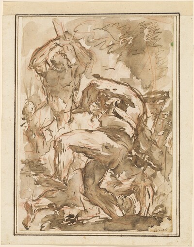 A Battle of Nude Men