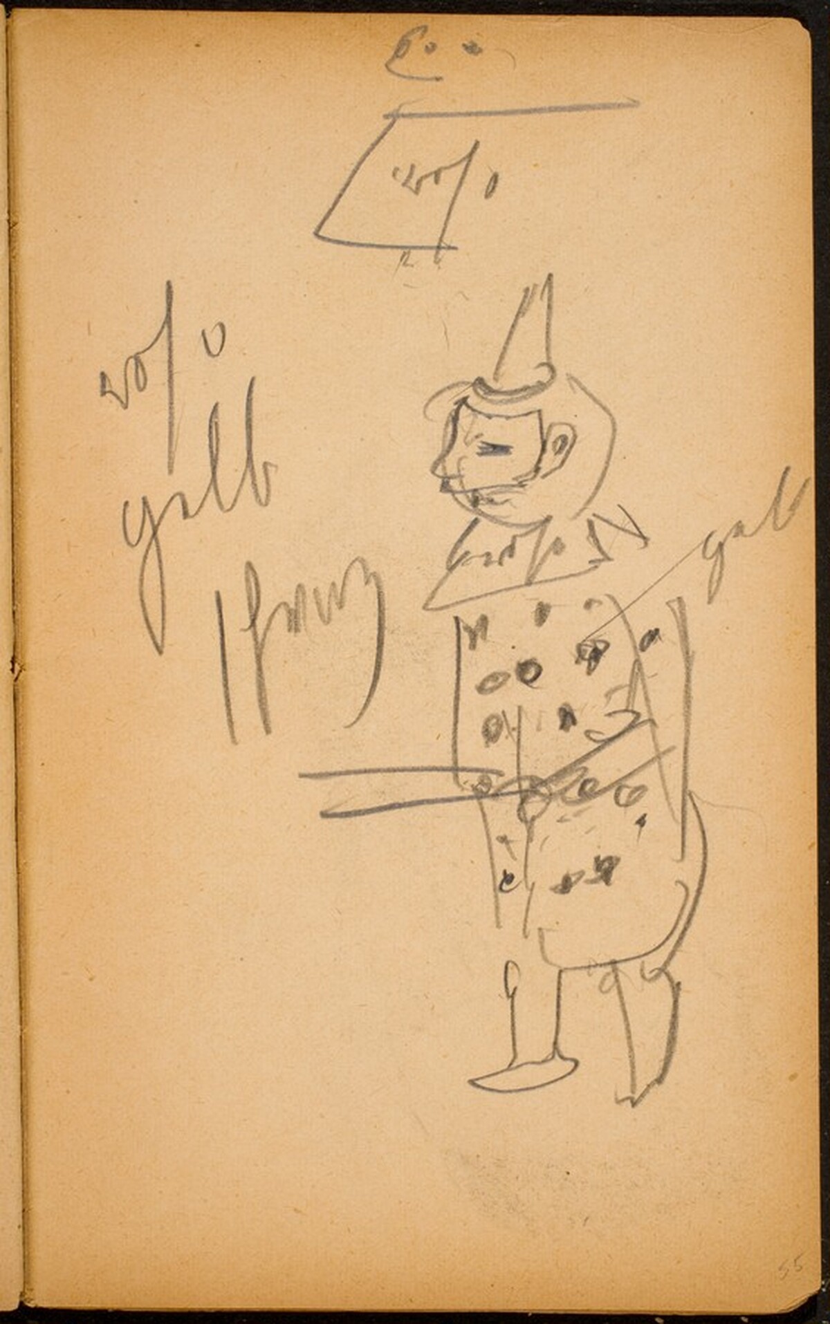Pierrot [p. 55] by Max Beckmann