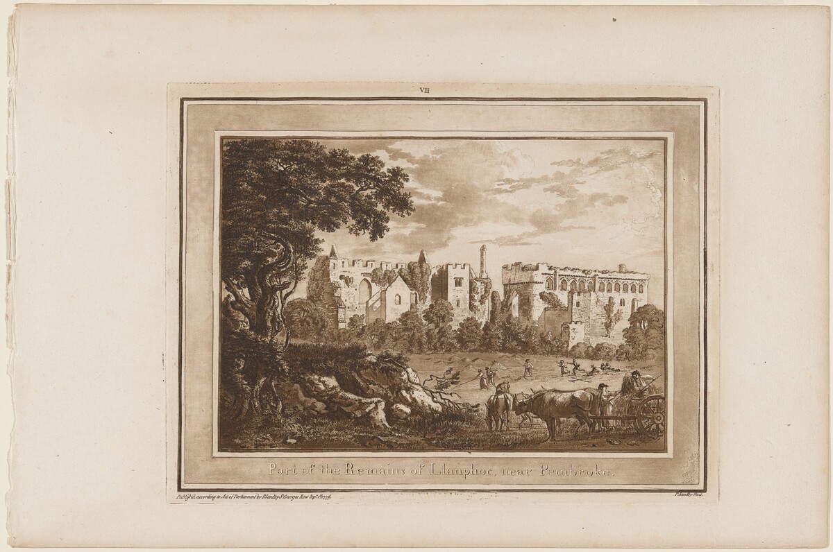 Part of the Remains of Llanphor near Pembroke by Paul Sandby