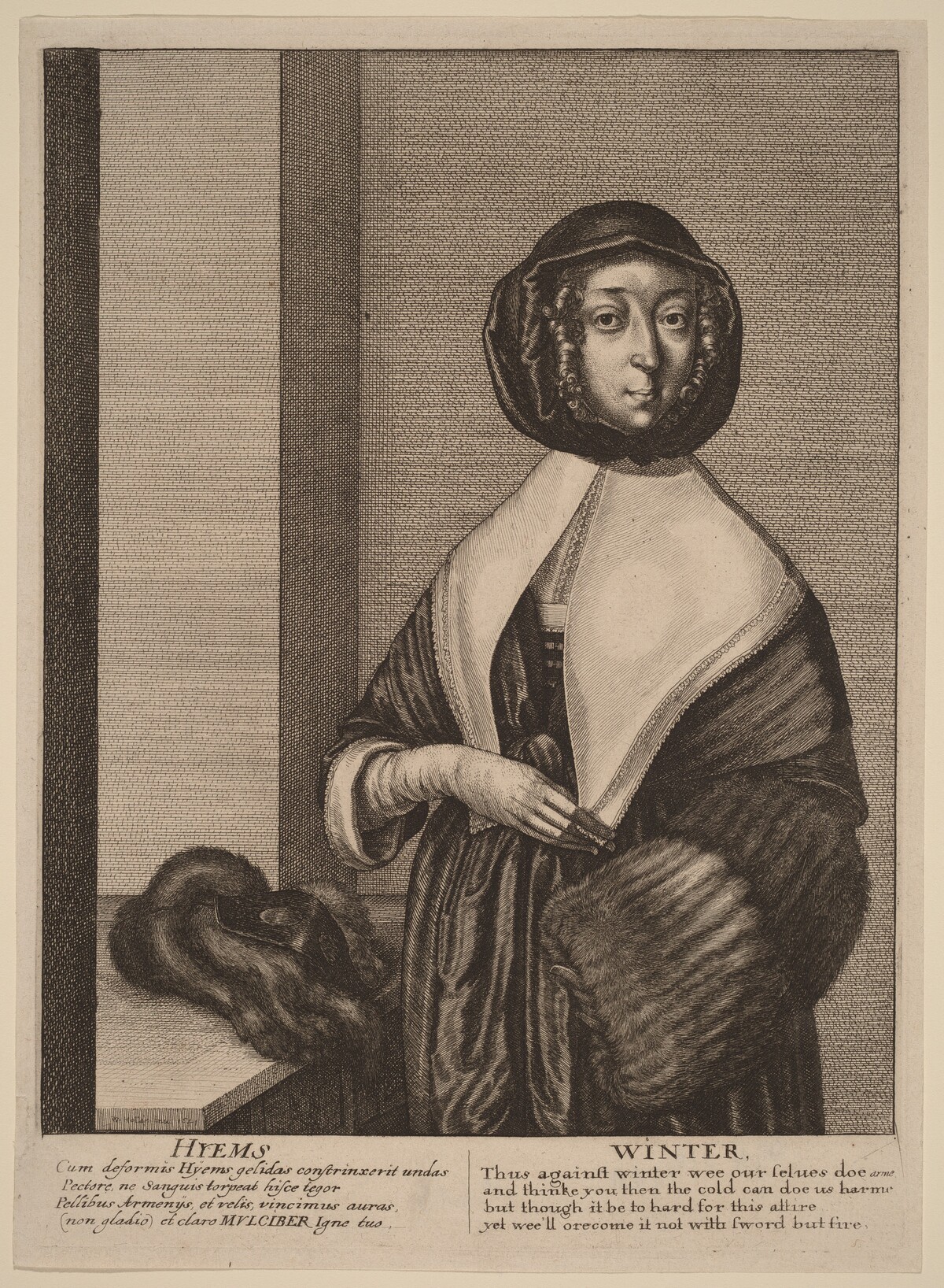 Winter by Wenceslaus Hollar