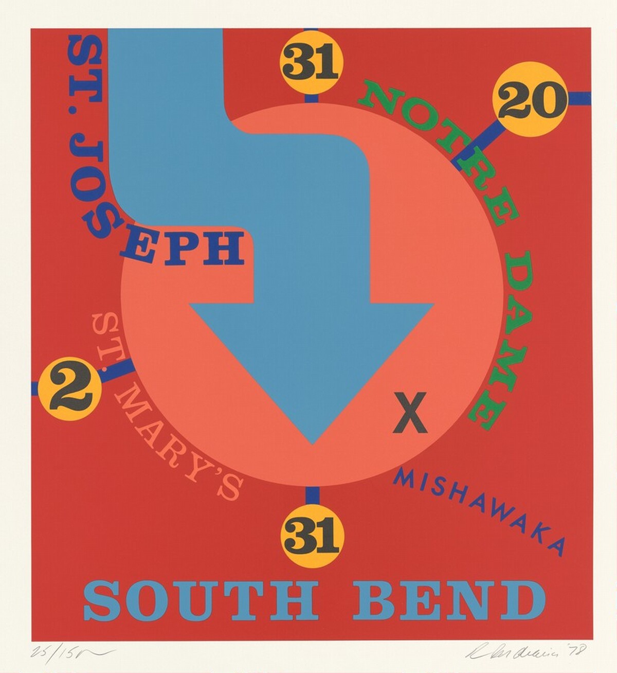 South Bend by Robert Indiana