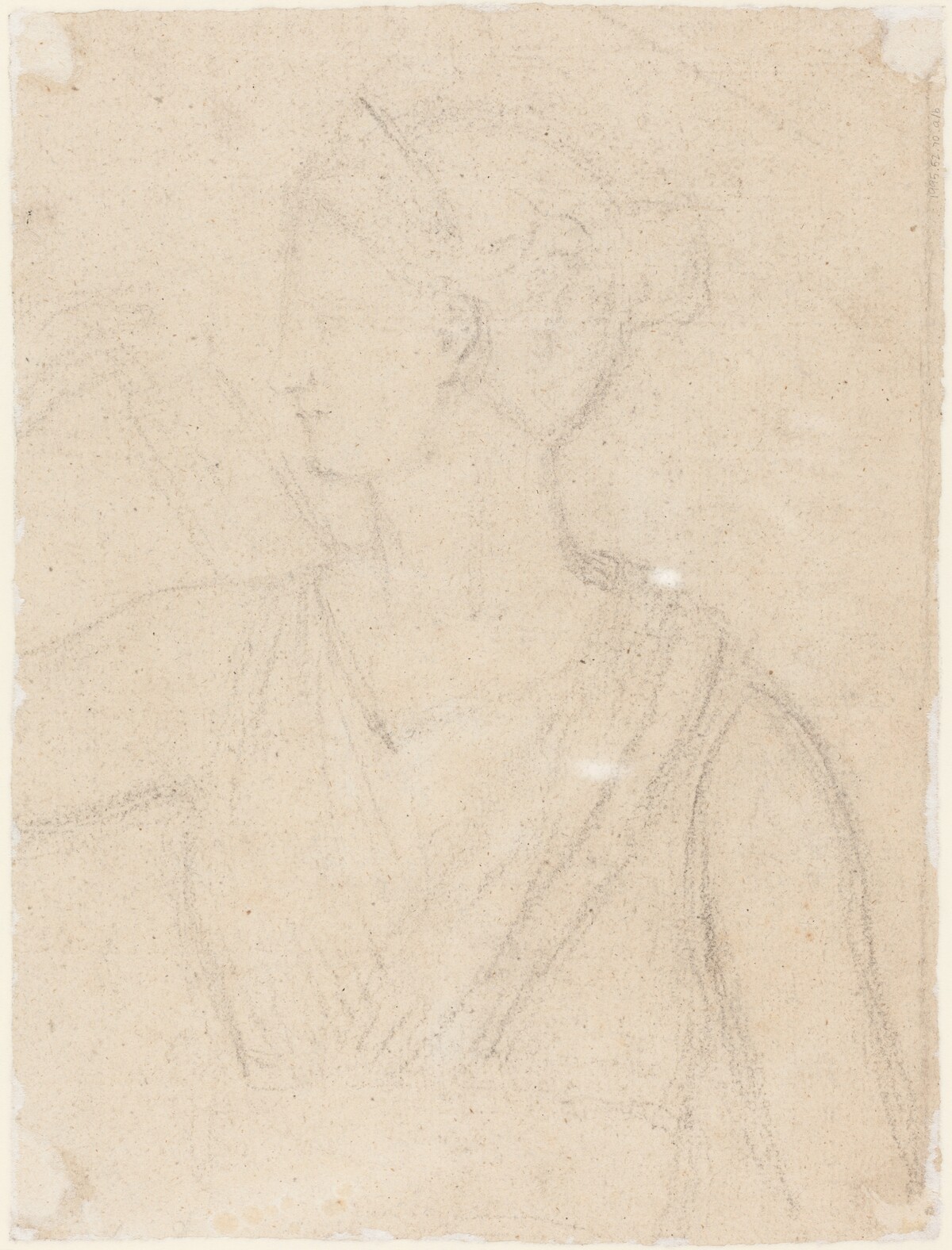 Study of the Statue of Diana in the Vatican [verso] by Benjamin Robert Haydon