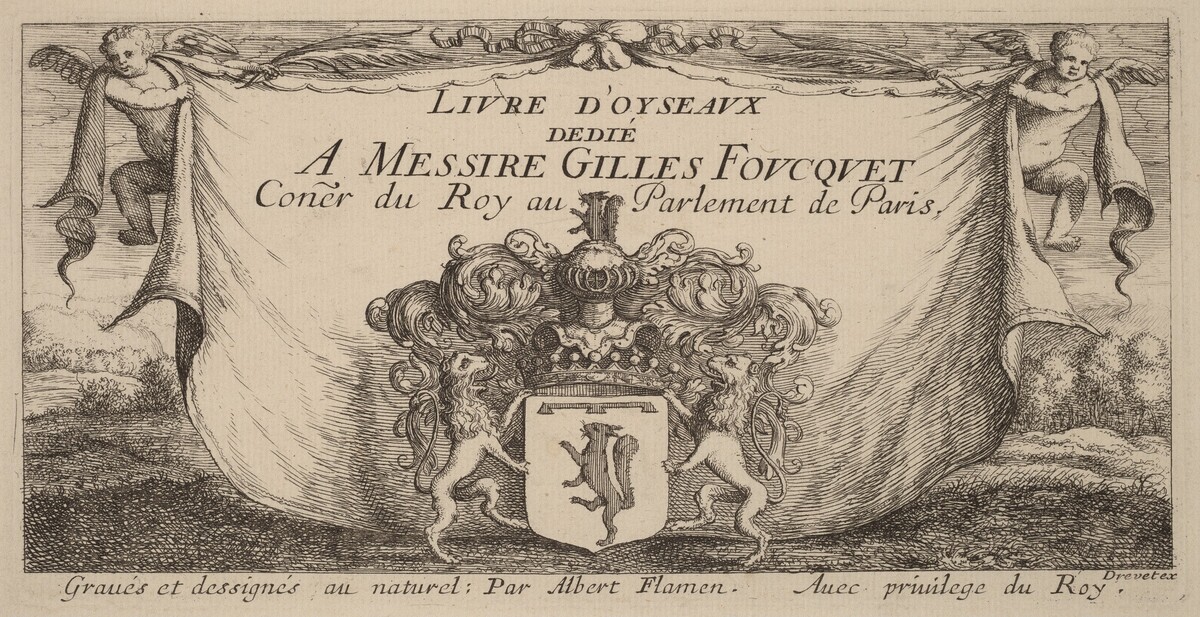 Title Page for "Livre d'oiseaux" by Albert Flamen