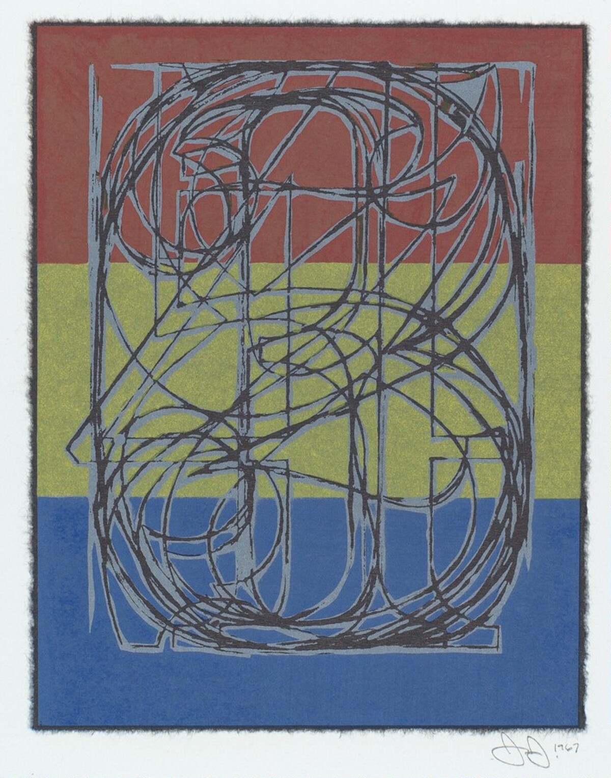 0 through 9 [trial proof] by Jasper Johns