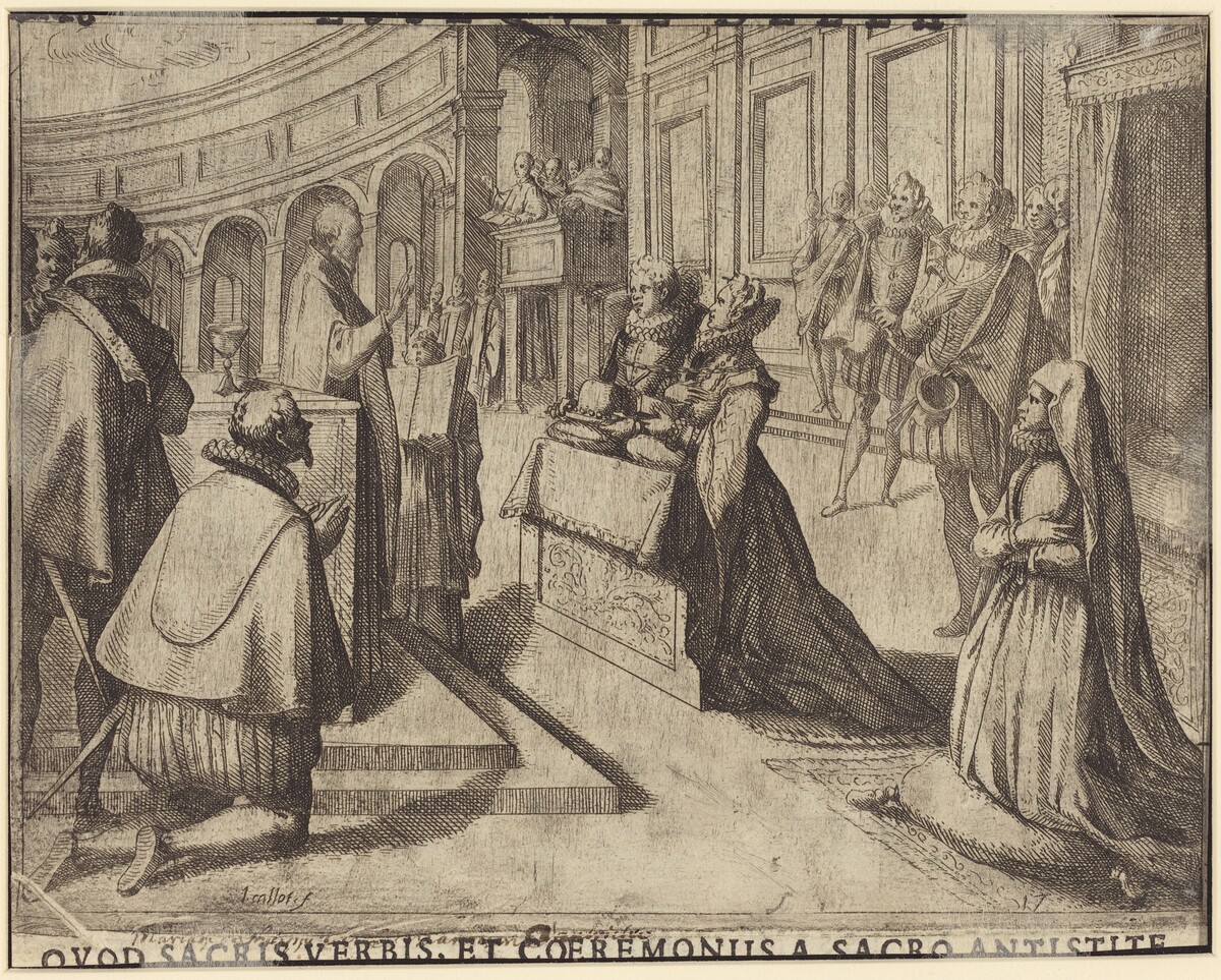 Marriage of Margaret of Austria and Philip III [verso] by Jacques Callot