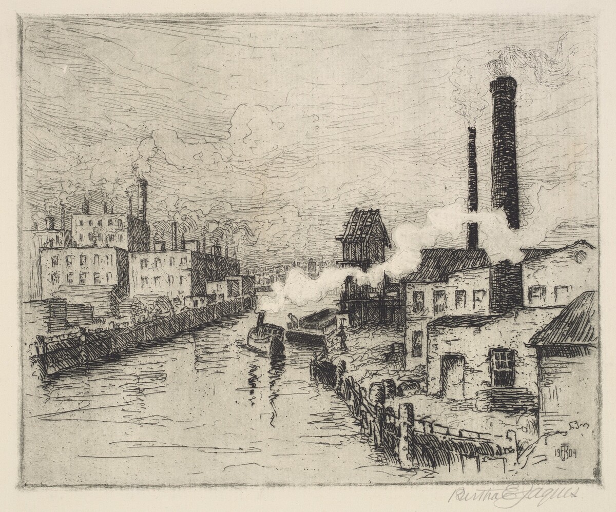 Factories on the Chicago River by Bertha Evelyn Jaques
