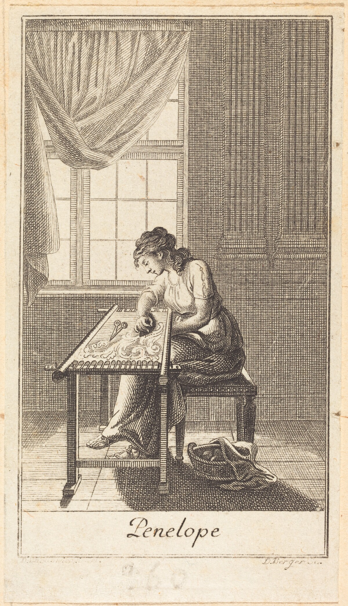 Penelope by Daniel Berger after Daniel Nikolaus Chodowiecki