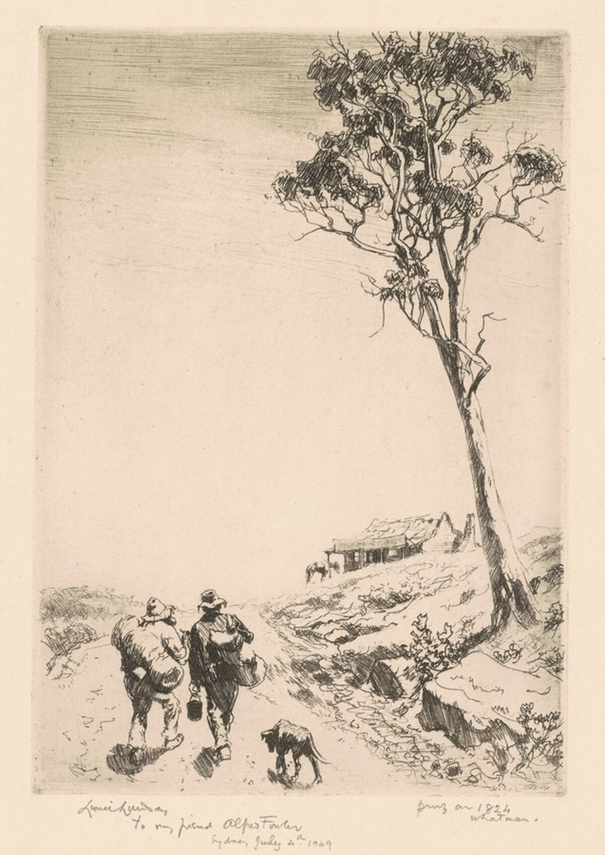 The Shanty on the Rise by Lionel Lindsay