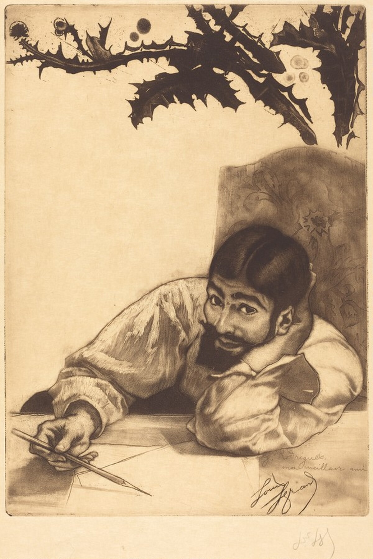 Self-Portrait by Louis Auguste Mathieu Legrand