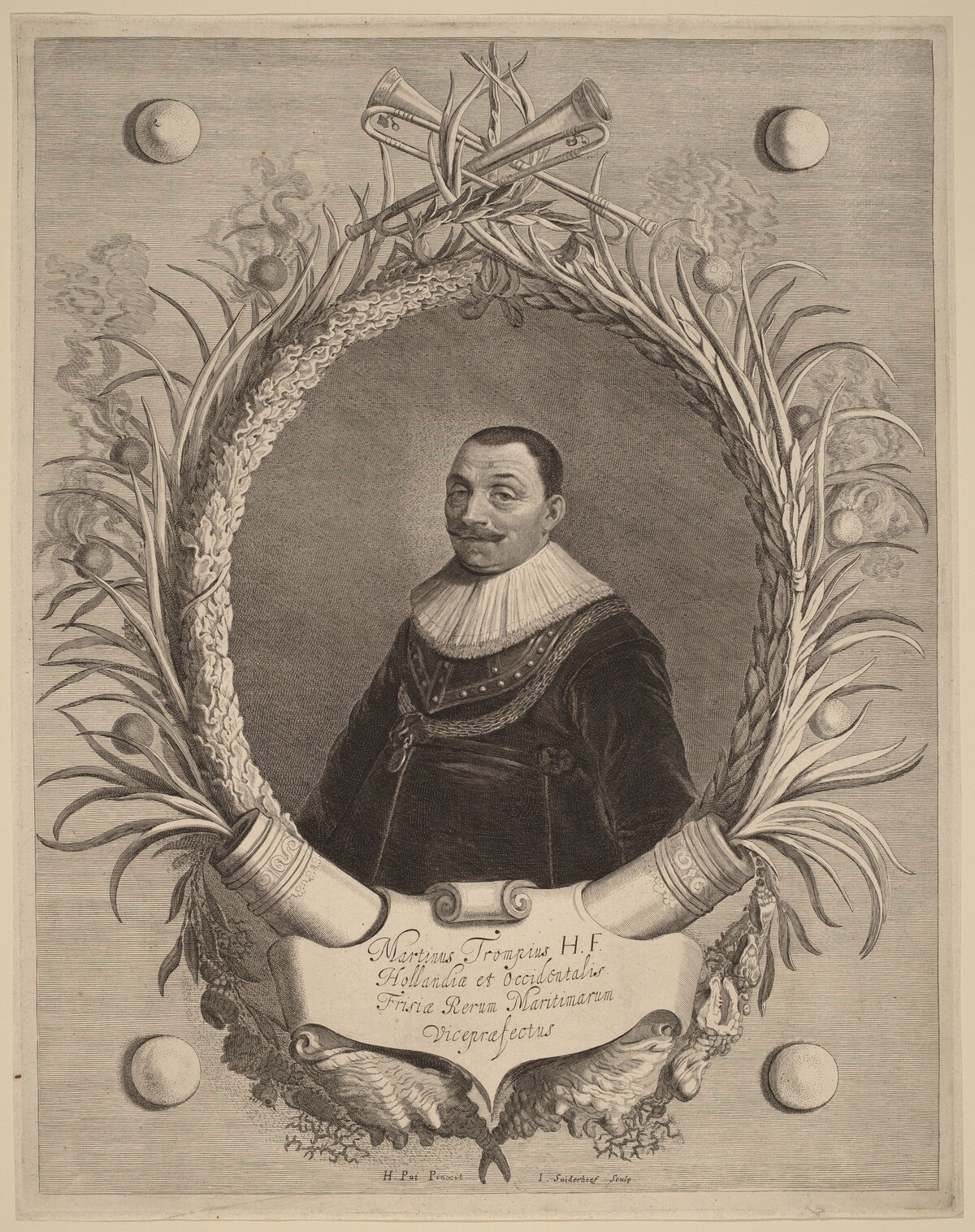 Martin van Tromp by Jonas Suyderhoff after Hendrik Gerritsz Pot