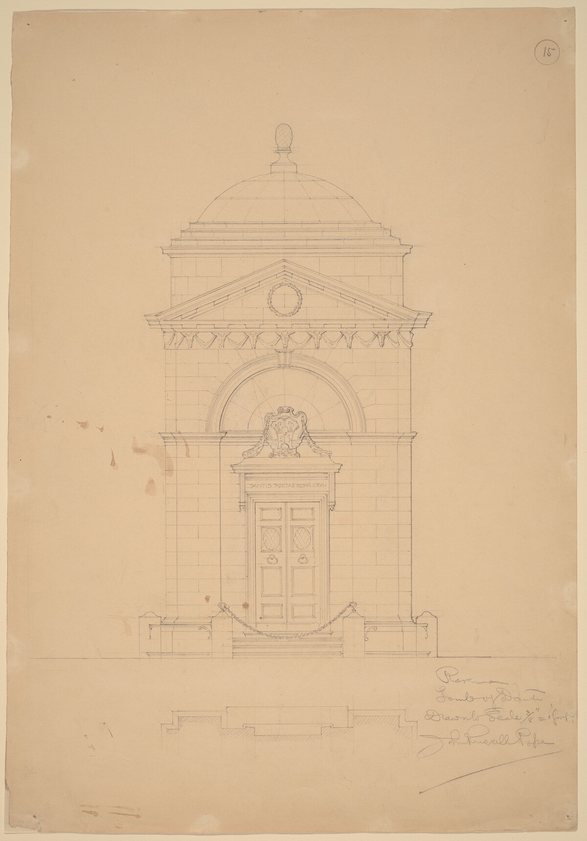 Tomb of Dante, Ravenna by John Russell Pope