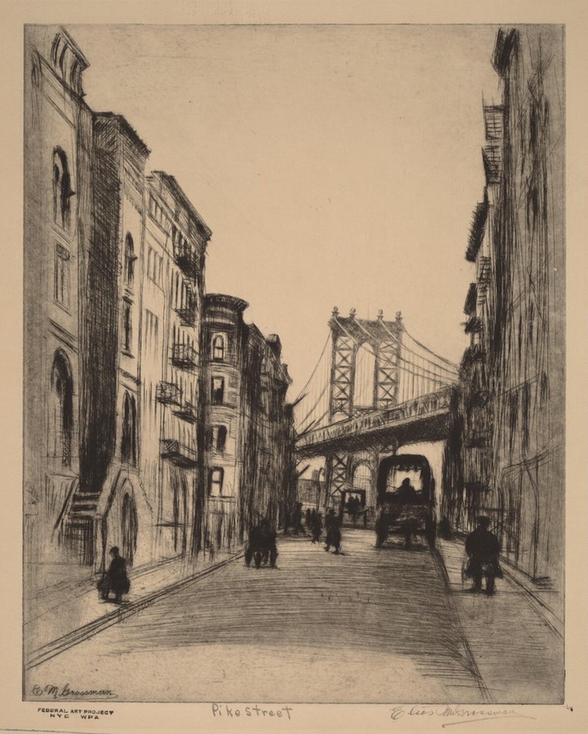 Pike Street by Elias M. Grossman