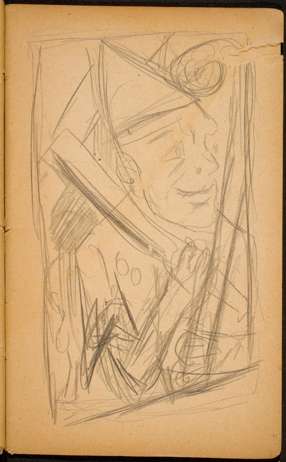 Pierrot mit Pritsche (Performer) [p. 71] by Max Beckmann