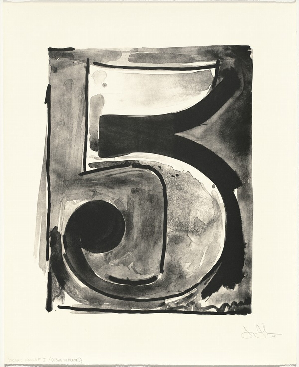 Figure 5 [trial proof 1] by Jasper Johns