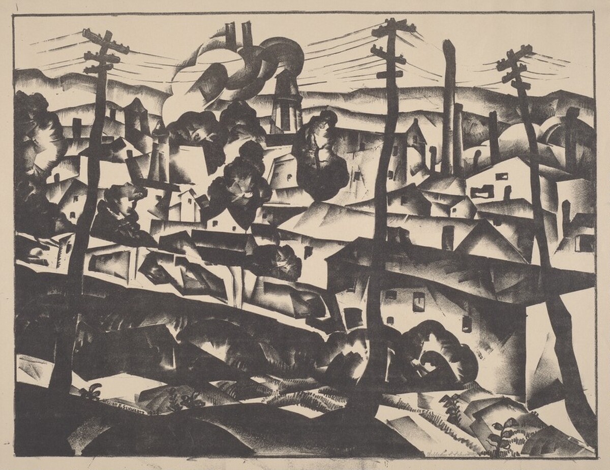 Lithograph #5 (Gas Factory) by William Samuel Schwartz