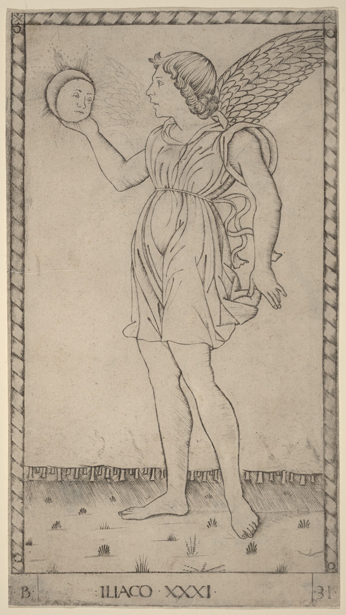 Iliaco (Genius of the Sun) by Master of the E-Series Tarocchi